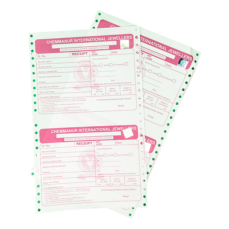 Continuous Computer Paper 9.5X5.5 1/2/3/4ply Office Printing Carbonless Paper Roll