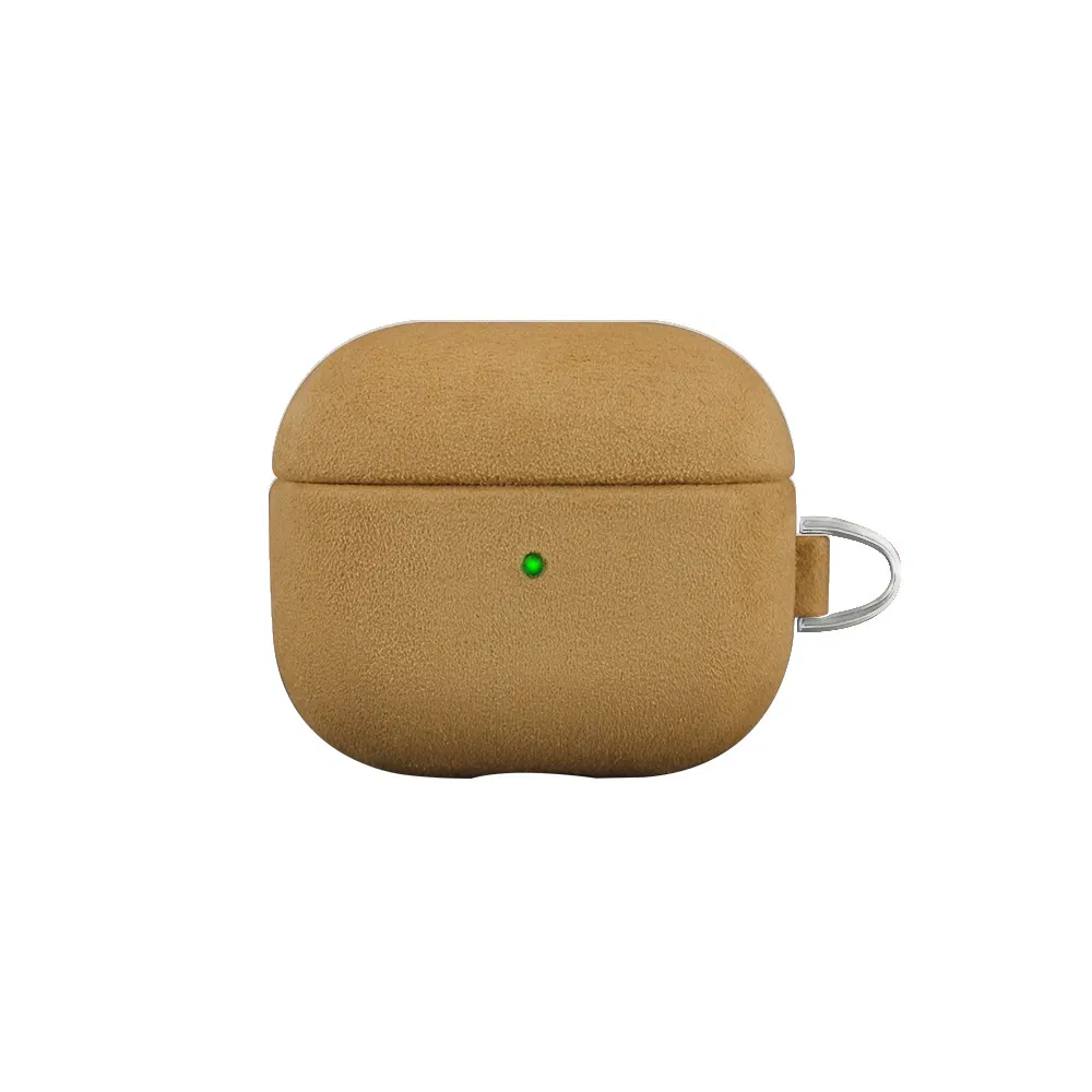 New Design Luxury PU Leather Earphone Protective Case for Apple Airpods CE OEM Earphone Case Custom Logo