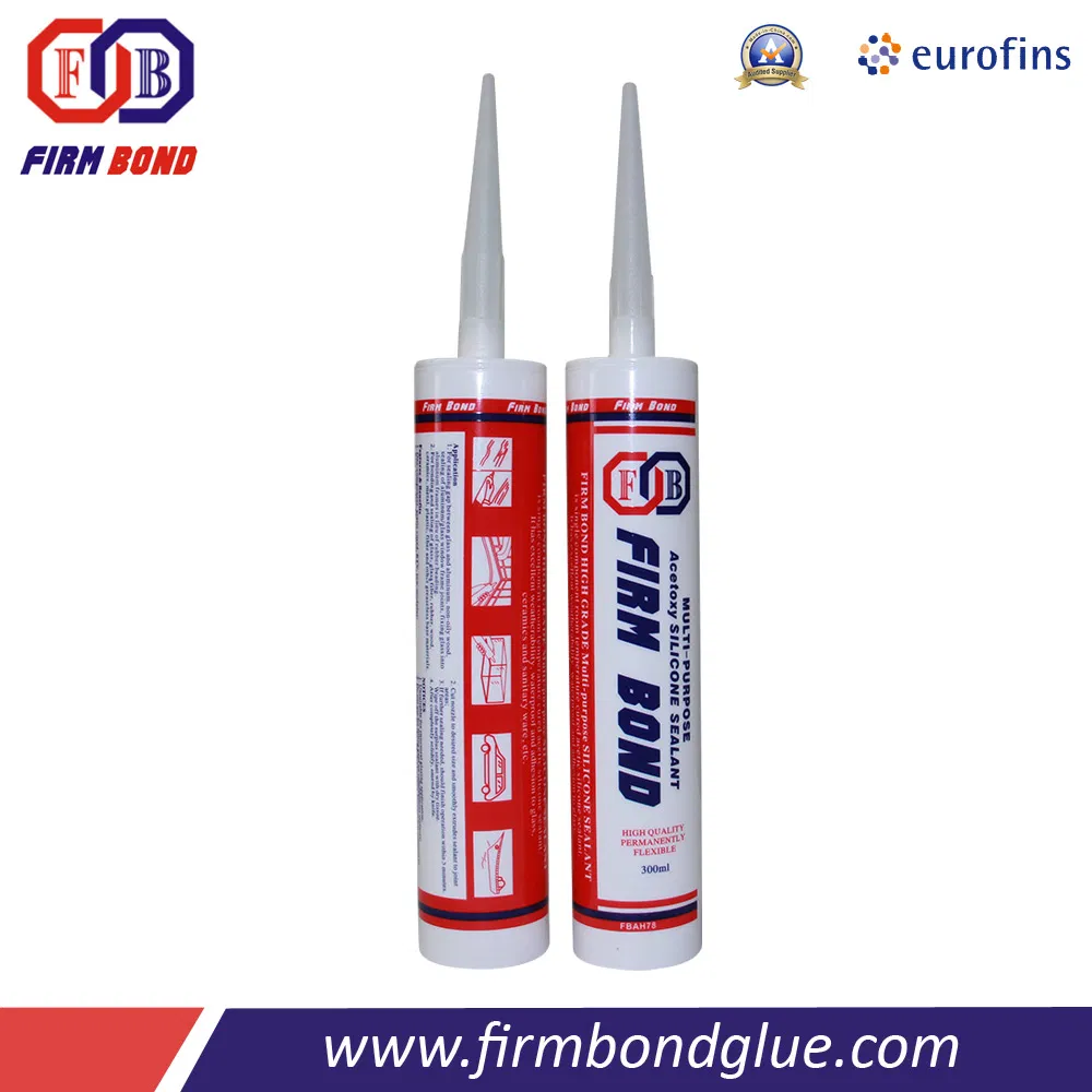 300ml White/Clear/Black 100% RTV Silicone Sealant
