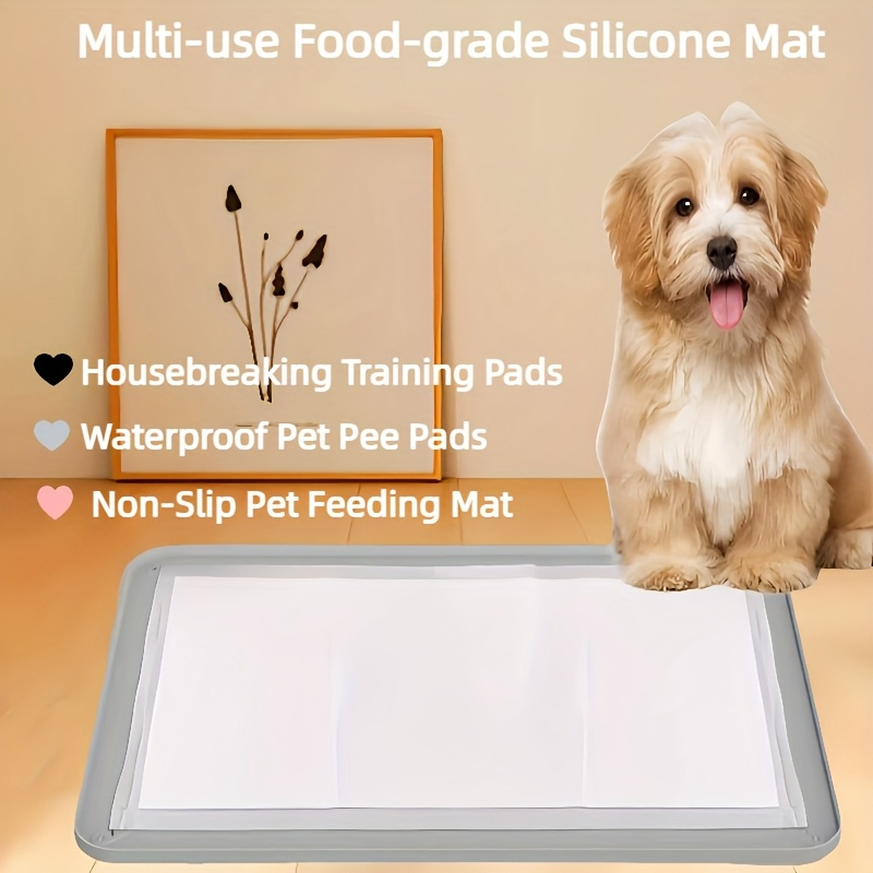 Reusable Silicone Pet PEE Pad, Washable Cat and Dog Training Mat for Indoor Potty Control, Dog PEE Pads, PEE Pads for Dogs Extra Large, Pet PEE Pads