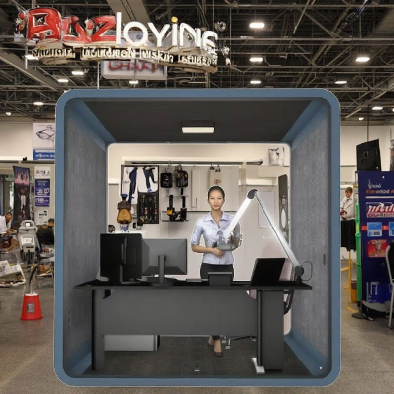 Portable Soundproof Studio for Quiet Cafe Reading Booth Office Pod