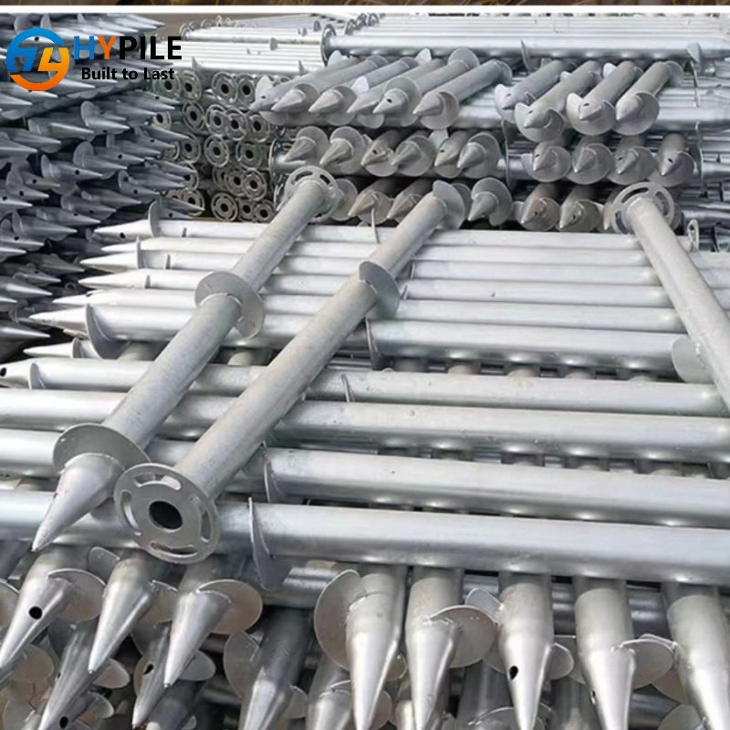 Hypile ASTM A500 Gradec Helical Screw Pile for Extension Shafts