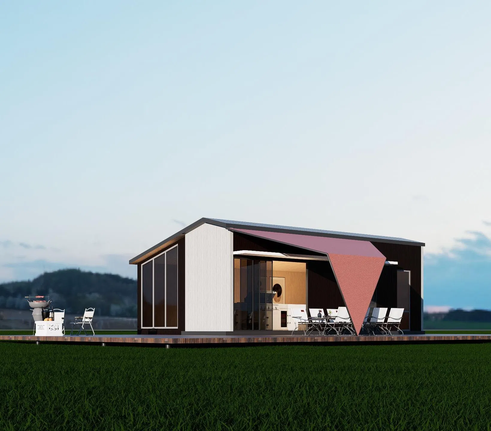 Luxury Eco Tourism Resort Expandable Container Prefab House Casa Modular Prefabricada House Folding House