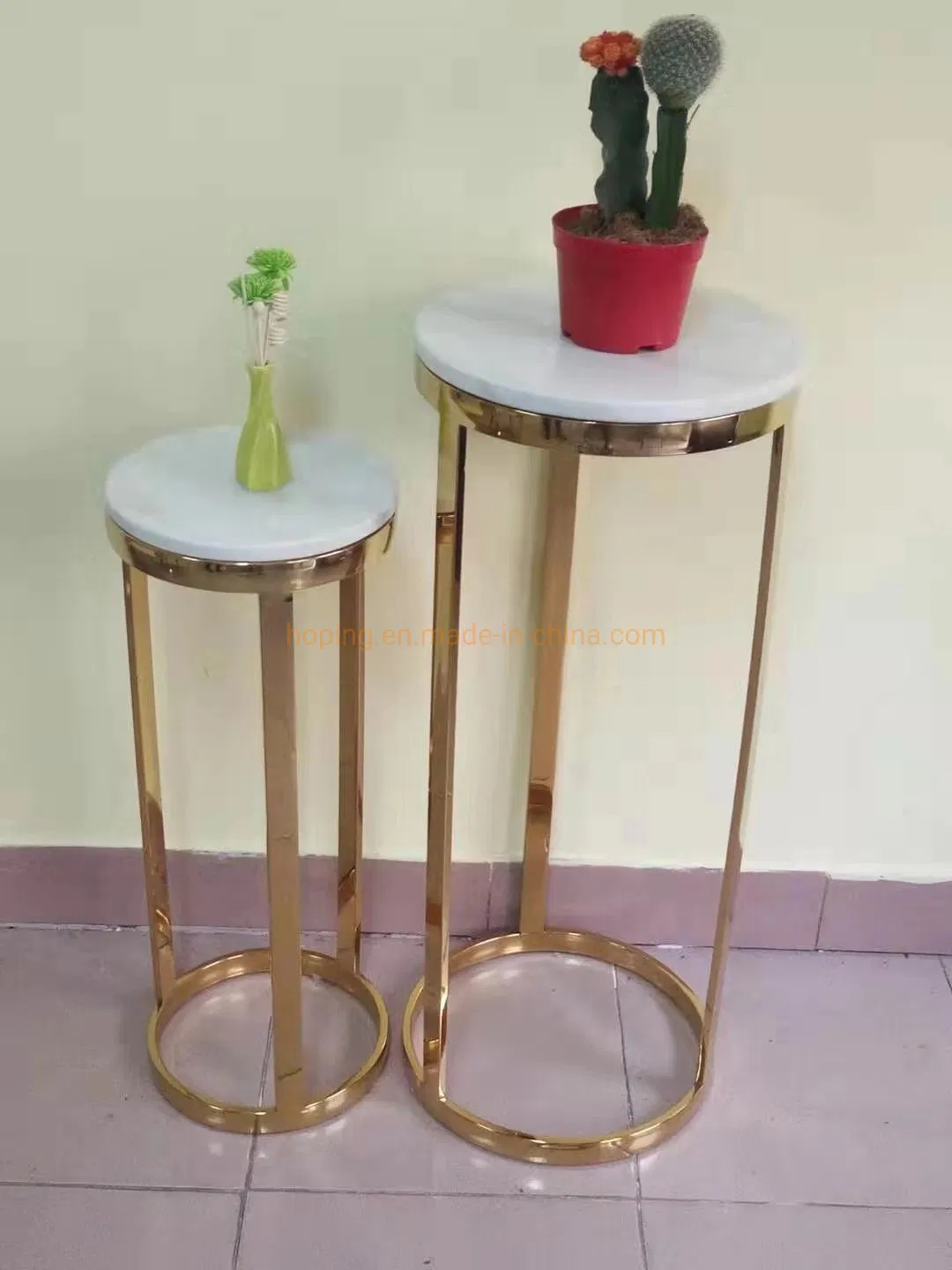 Square Dining Room Side Table Modern Design Wedding Flower Extendable Coffee Table