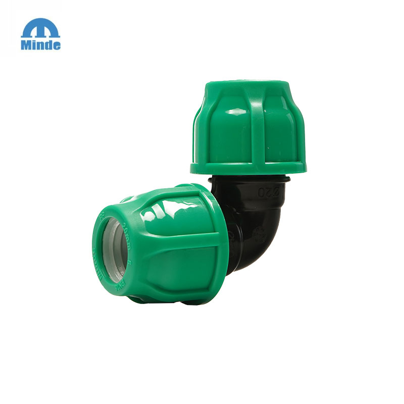 High-Pressure PP Compression Elbow Fittings for OEM Applications