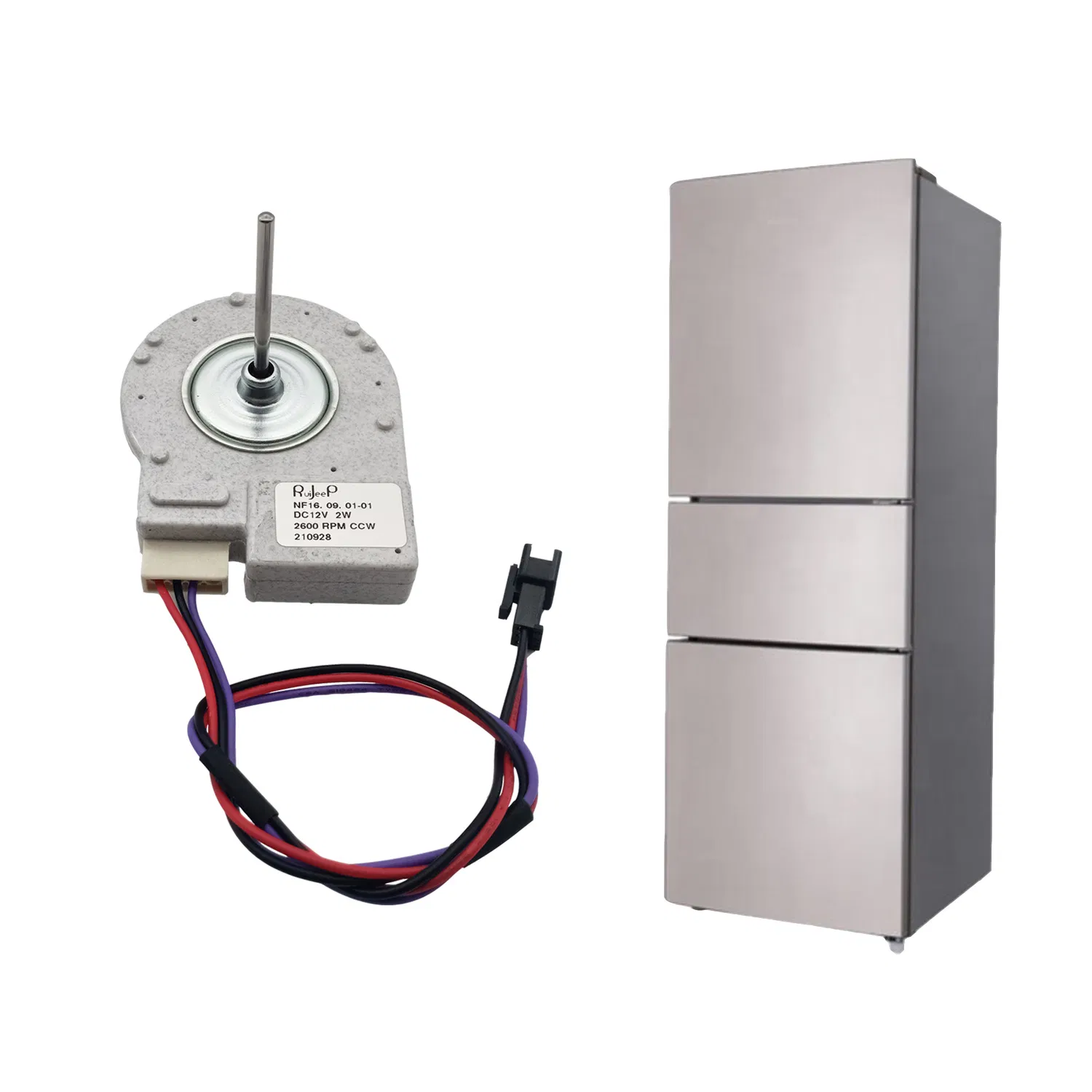 Ruijp AC110-127V/ 220-240V 50/60Hz Refrigerator Condenser Evaporator Fan Motor for Home Refrigerator&Freezer