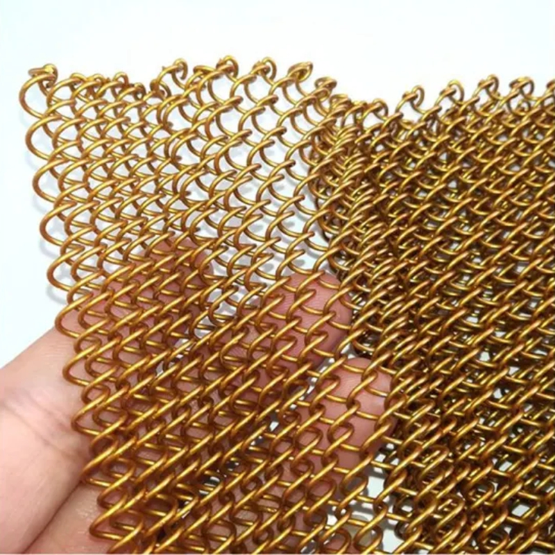 Aluminum Metal Cascade Coil Drapery Shade Curtain for Decoration and Protection