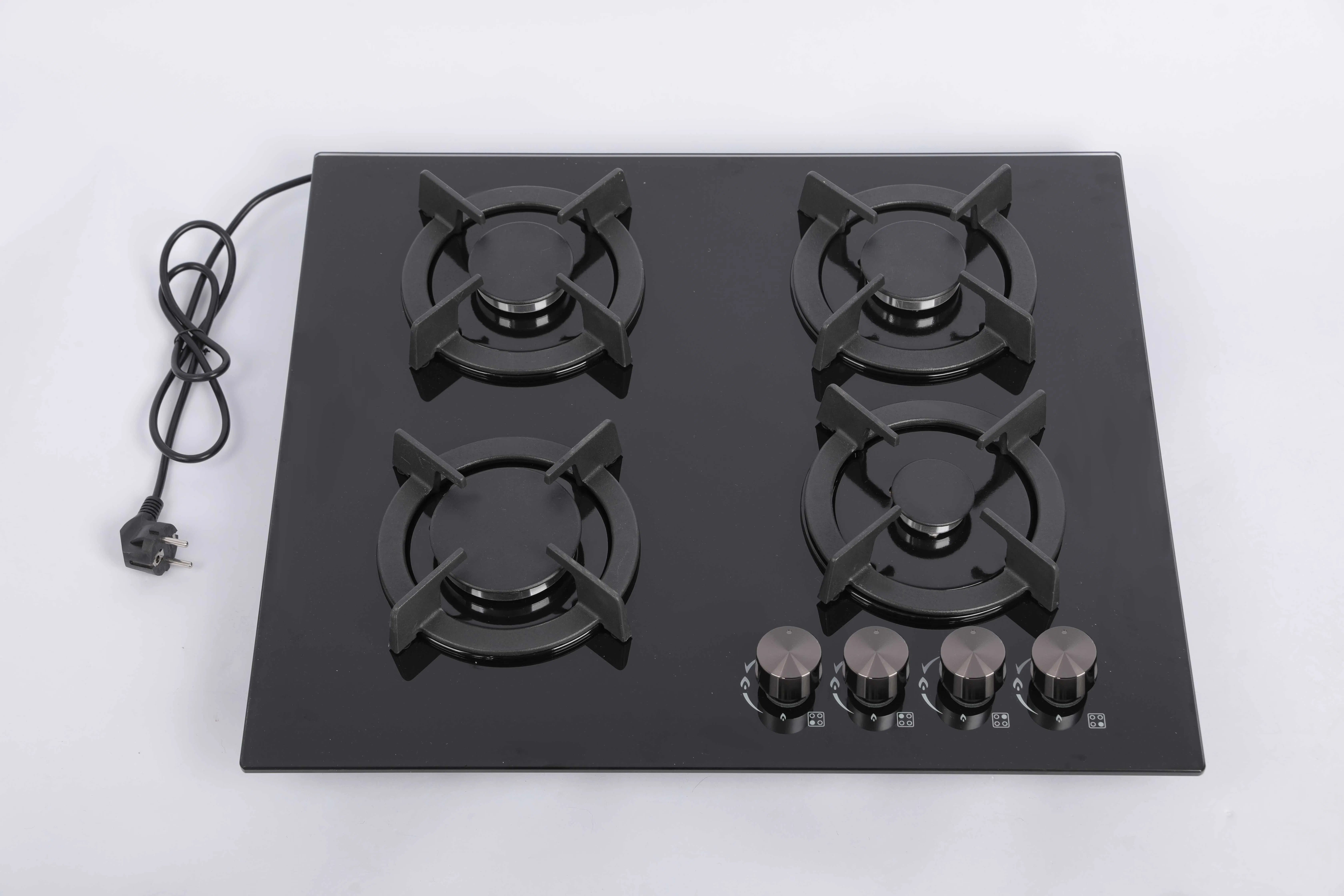 Glass Four-Head Embedded Gas Stove Multi-Head Stove Liquefied Coal Natural Gas Fire Gas Stove