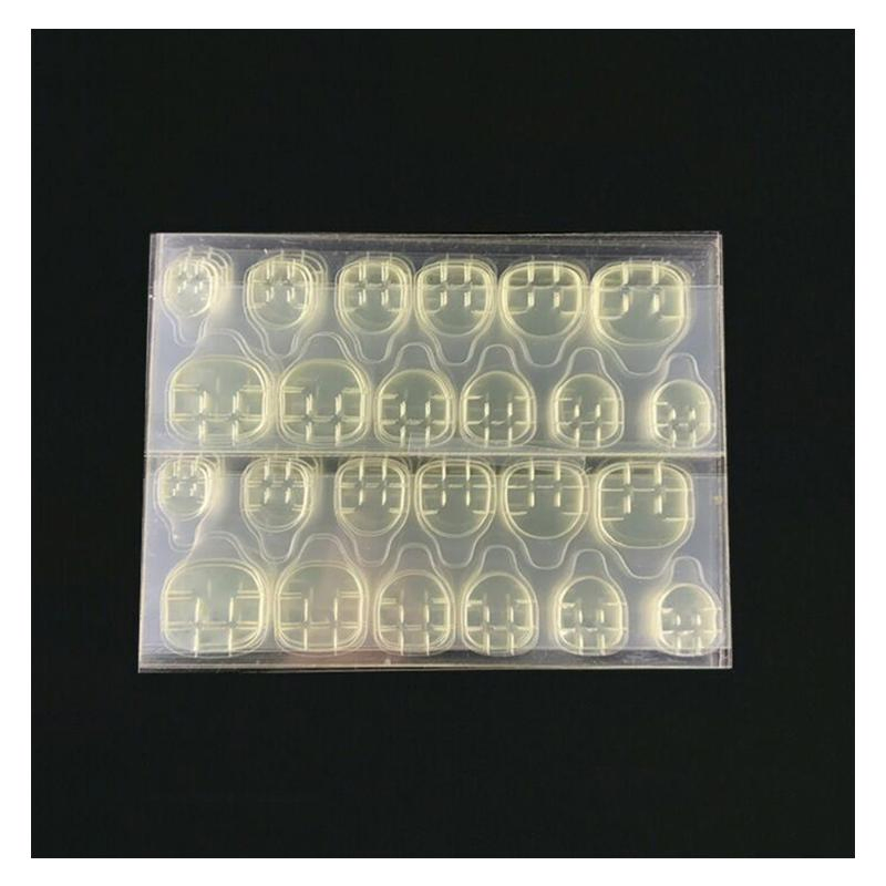 6cmx8cm 120PCS Double Sided False Nail Art Adhesive Tape Glue Sticker DIY Tips Fake Nail Acrylic Manicure Gel Makeup Tool