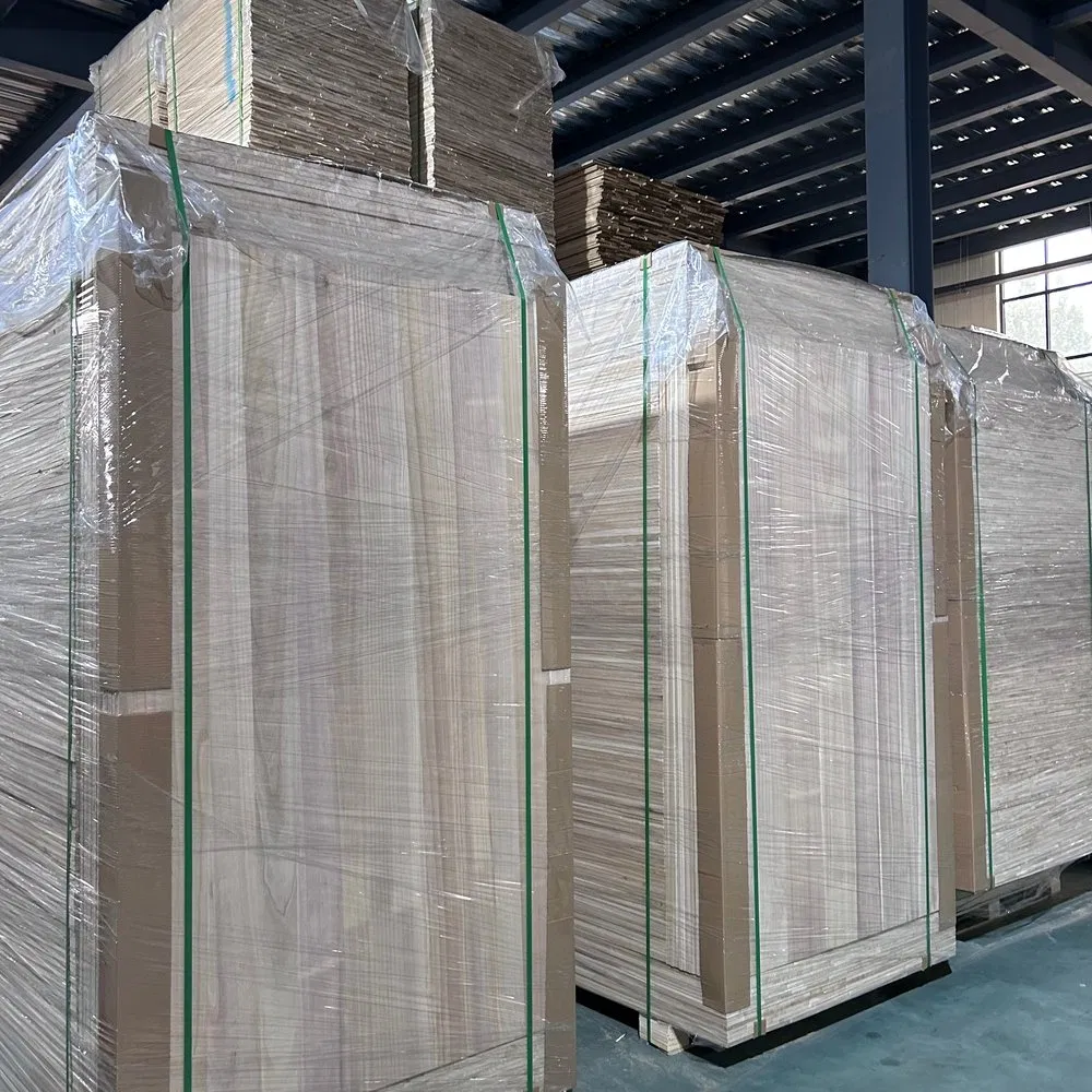 Natural Wood Texture Burned UV Paulownia Composite Board for Portugal