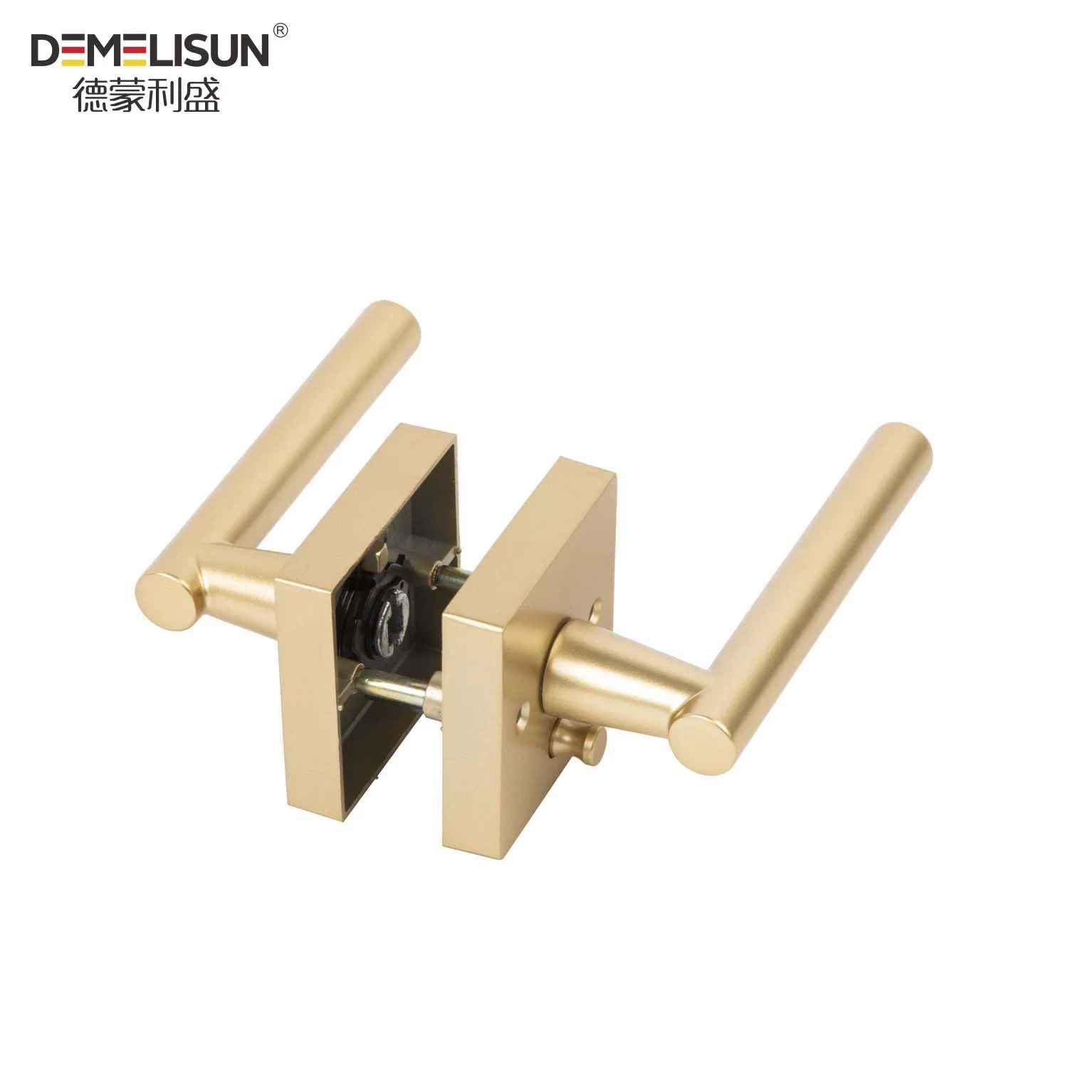 Modern Square Zinc Alloy Furniture Hardware Accessories Interior Door Handle Lever Lock