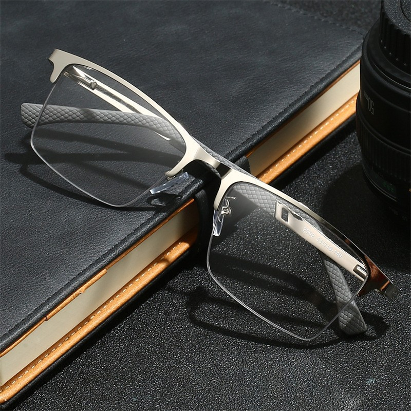 New Business Metal Reading Glasses with Blue Light Protection