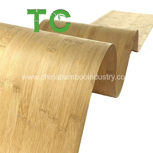 Natural Bamboo Veneer Wood Sheets 0.45mm Mountain Grain Bamboo Wood Veneer