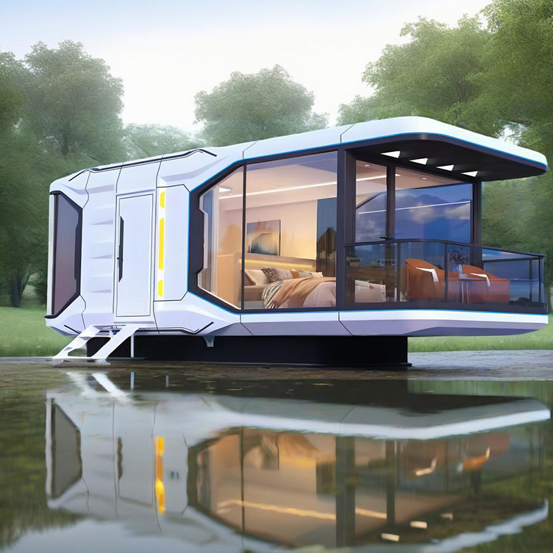 P5 Luxury Movable Prefabricated Shipping Container Space Capsule High-End Micro Homes Smart Expandable Houses Customizable Mobile Residences House