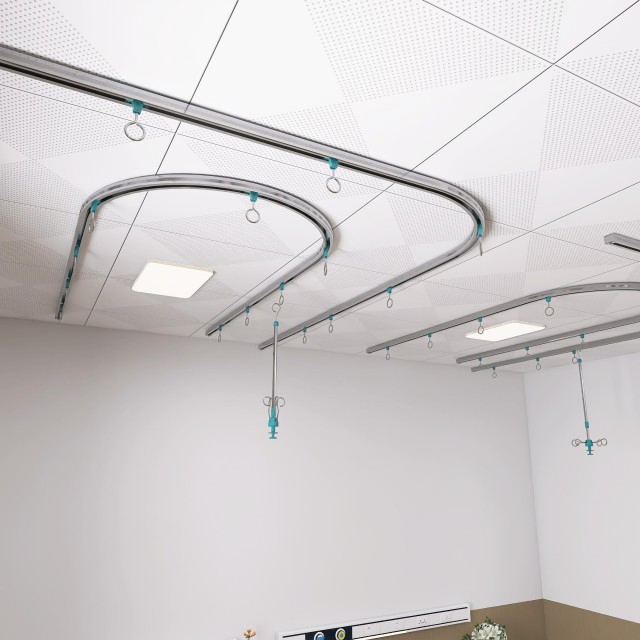 Ceiling Mounted Hospital Curtain Track