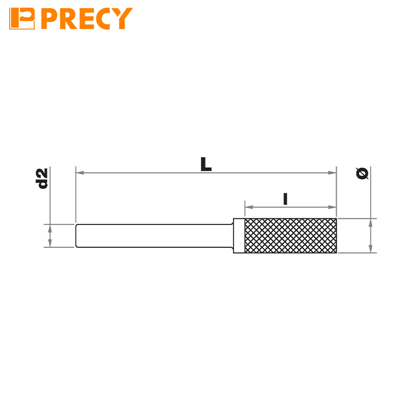 Фреза цилиндрическая твердосплавная D-хвостовик