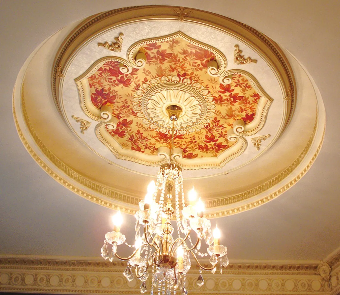 Banruo Beautiful Classic Blue Premier PS Polystyrene Ceiling Medallions