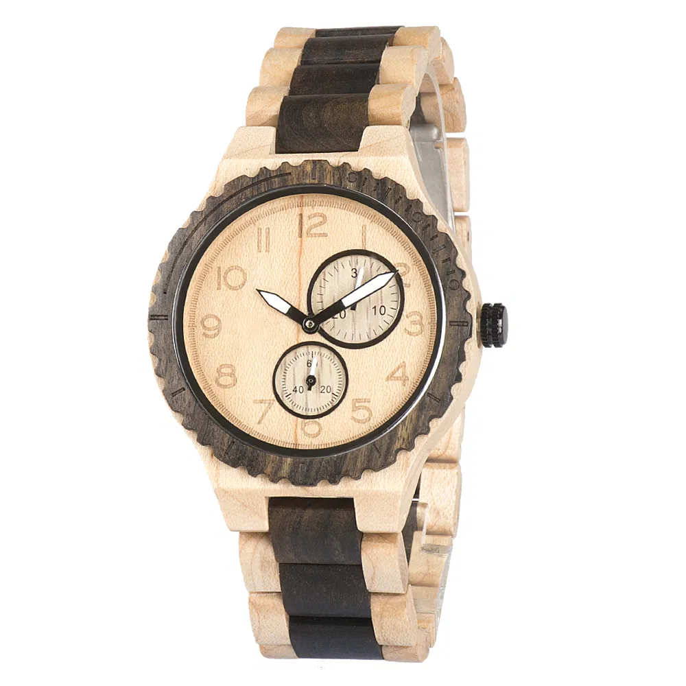 Eco-Friendly Walnut Maple Sandalwoood Quartz Watches New Wrist Watches for Men
