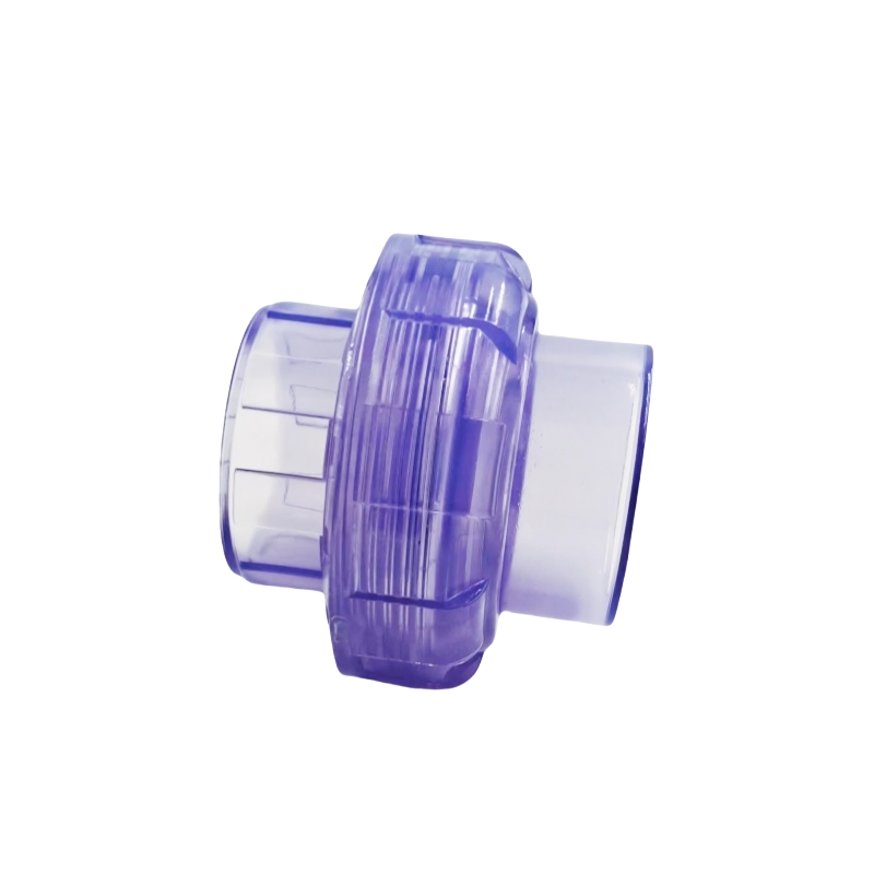 Corrosion Resistant PVC Transparent Union Valve for Industrial Use Cases
