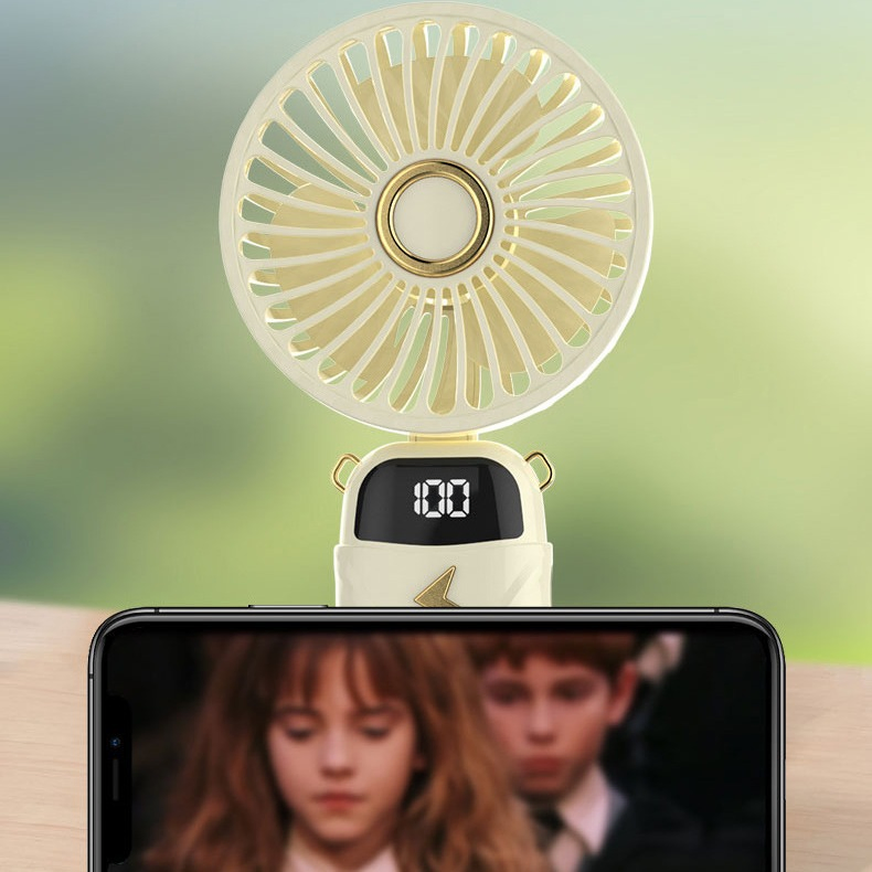 Foldable Hanging Neck Cooling Hung Band Fan USB Portable & Wearable Neck Fan Rechargeable Pocket Mini Fan