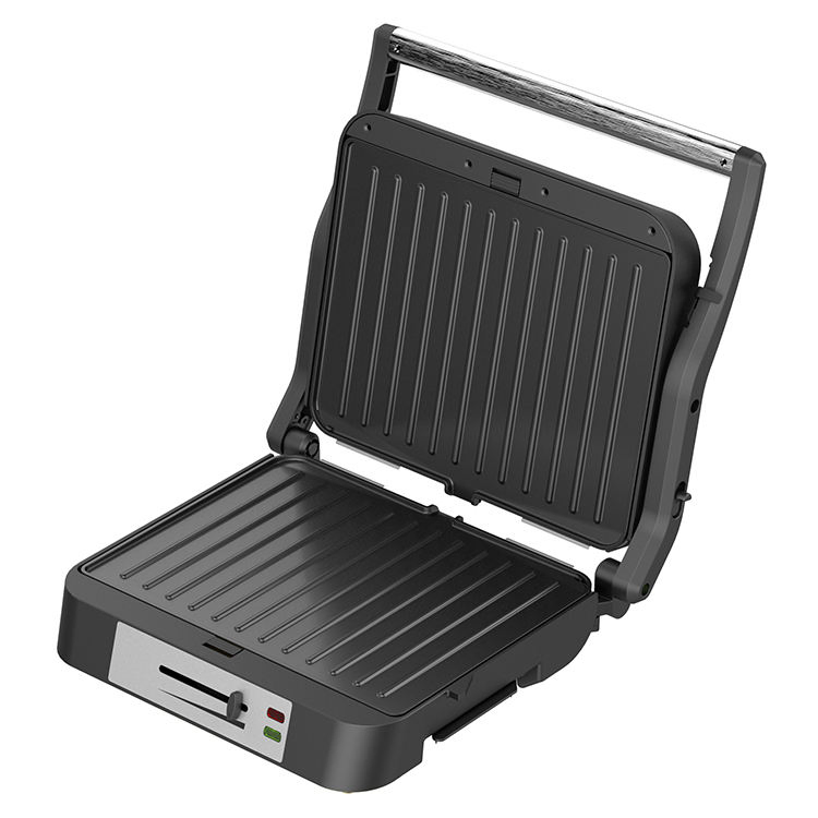 4 Slice S/S 2200W Nonstick Panini Maker Grill for Household