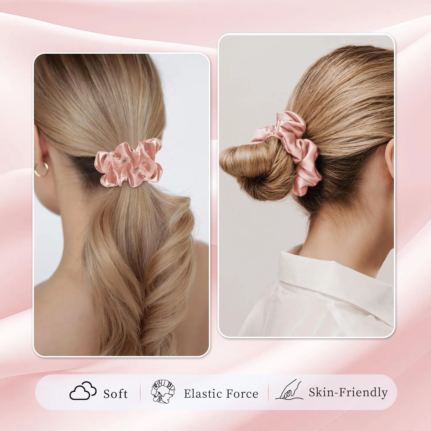 Satin Pillowcase Gift Set with Eyemask, Scrunchie