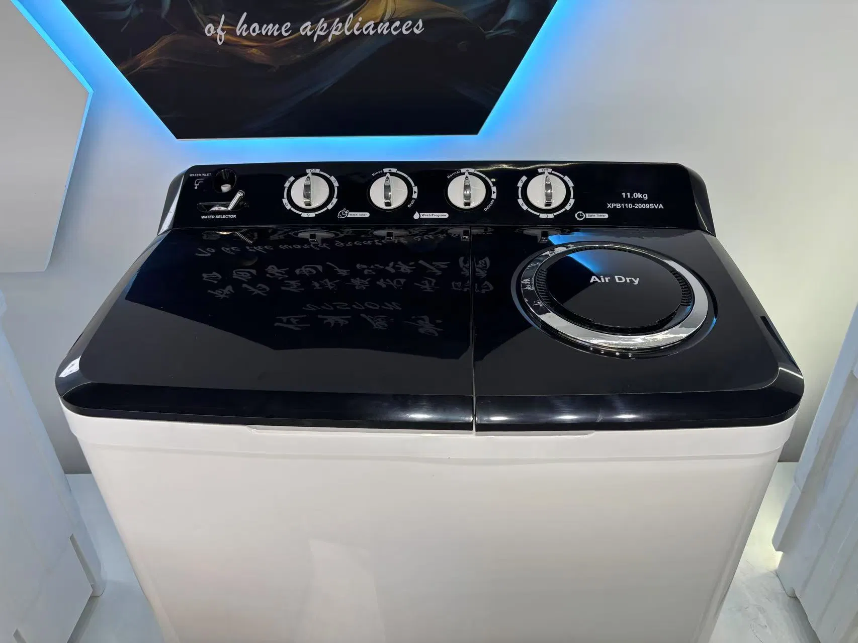 13.5kg Xpb135-2009sva Big Capacity Semi-Auto Twin Tub Washing Machine