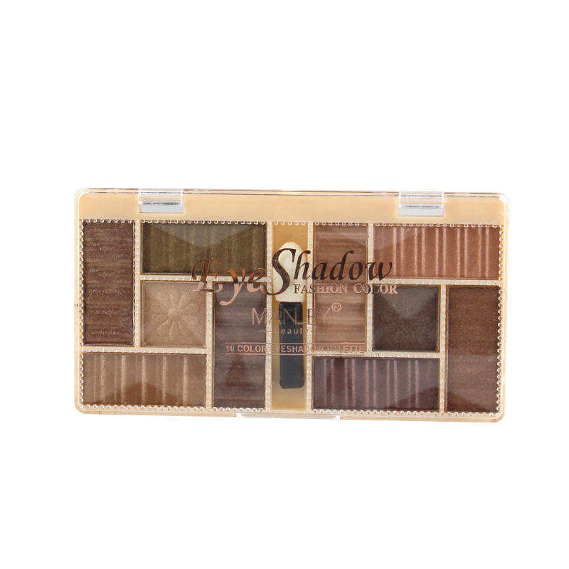 Seline Girl 10 Color Contour Highlighter Pearlescent Cosmetics Eyeshadow Palette