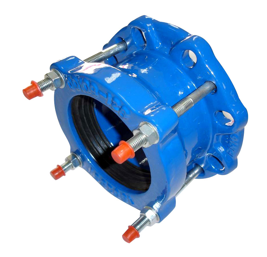 Viking Johnson Ductile Cast Iron Universal/Flexsible Wide Range Flange Adaptor