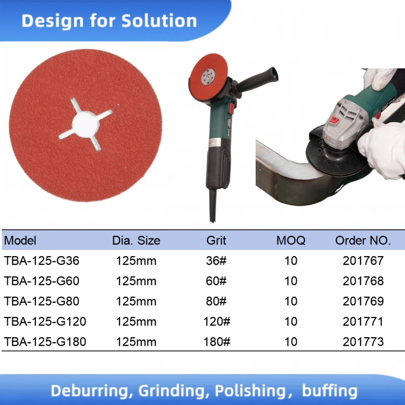 Vulcanized Cutter Fiber Sanding Discs Grinding Wheels Welds Removal Abrasive Sandpaper