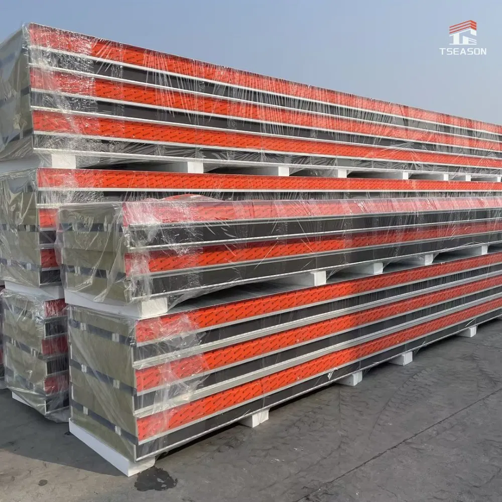 OEM ODM Service Available Custom Logo Printing Rock Wool Core Building Sandwich Panel