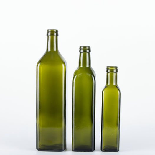 Wholesale Food Grade Glass Olive Oil Bottle with Metal Plastic Cap
