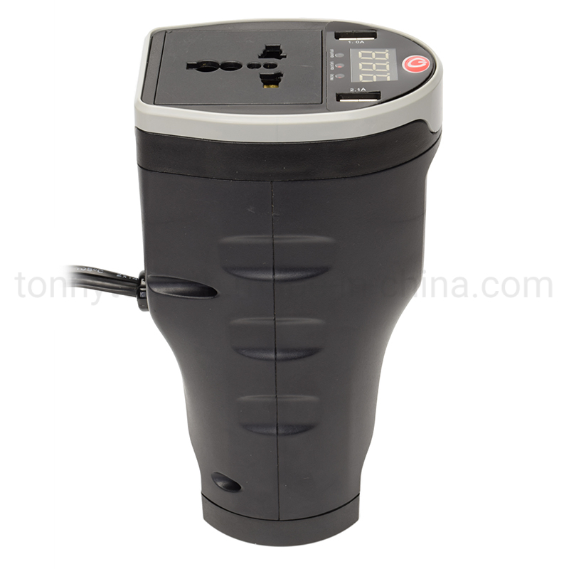 Автомобильный инвертор 200Вт с дисплеем