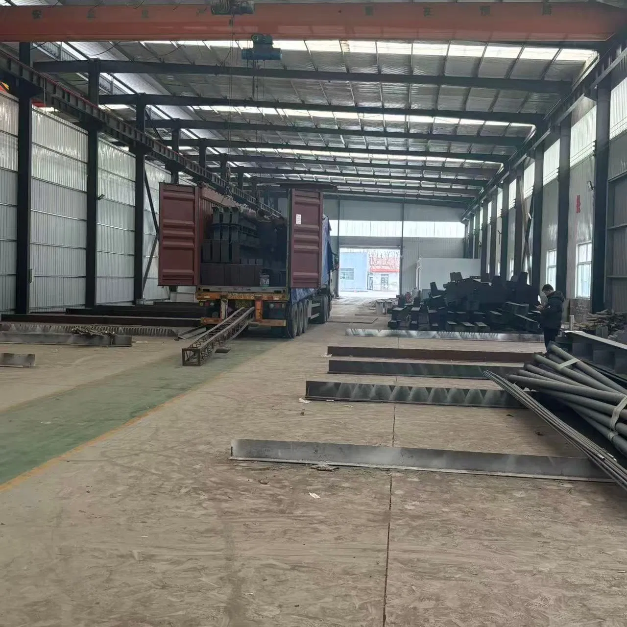 China Made Galvanized/Painted Hangar/Garage/Storage Prefab/Prefabricated Design Frame Workshop/Warehouse Steel Structure for Industrial