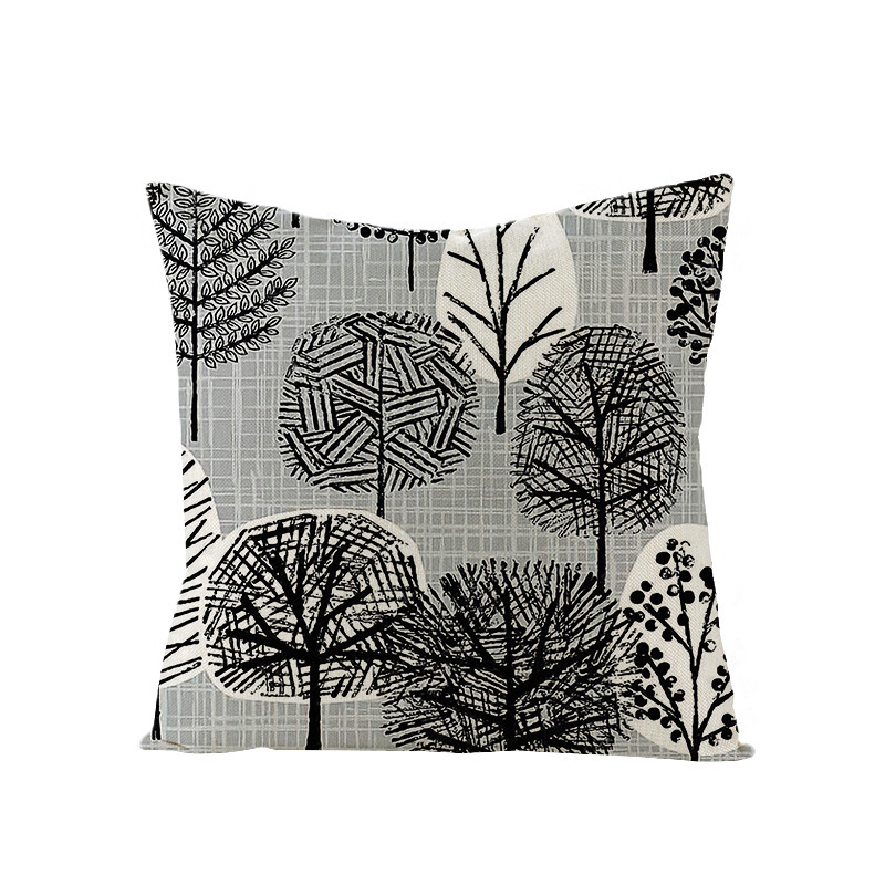 Hot Sale Digital Printed Polyester Fabric Throw Pillow Cushion Cover