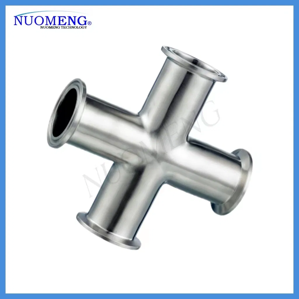 Premium Sanitary Stainless Steel Short Welded Equal Cross Fitting
