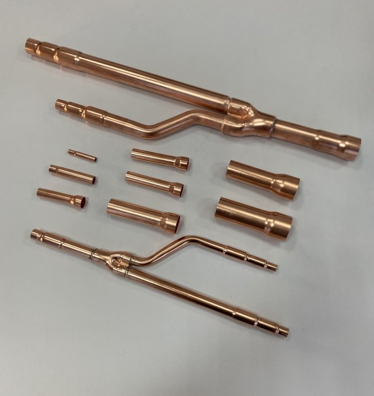 Factory Directly Wholesale Y-Branch Refnet Fitting Copper Branch Pipe Kit