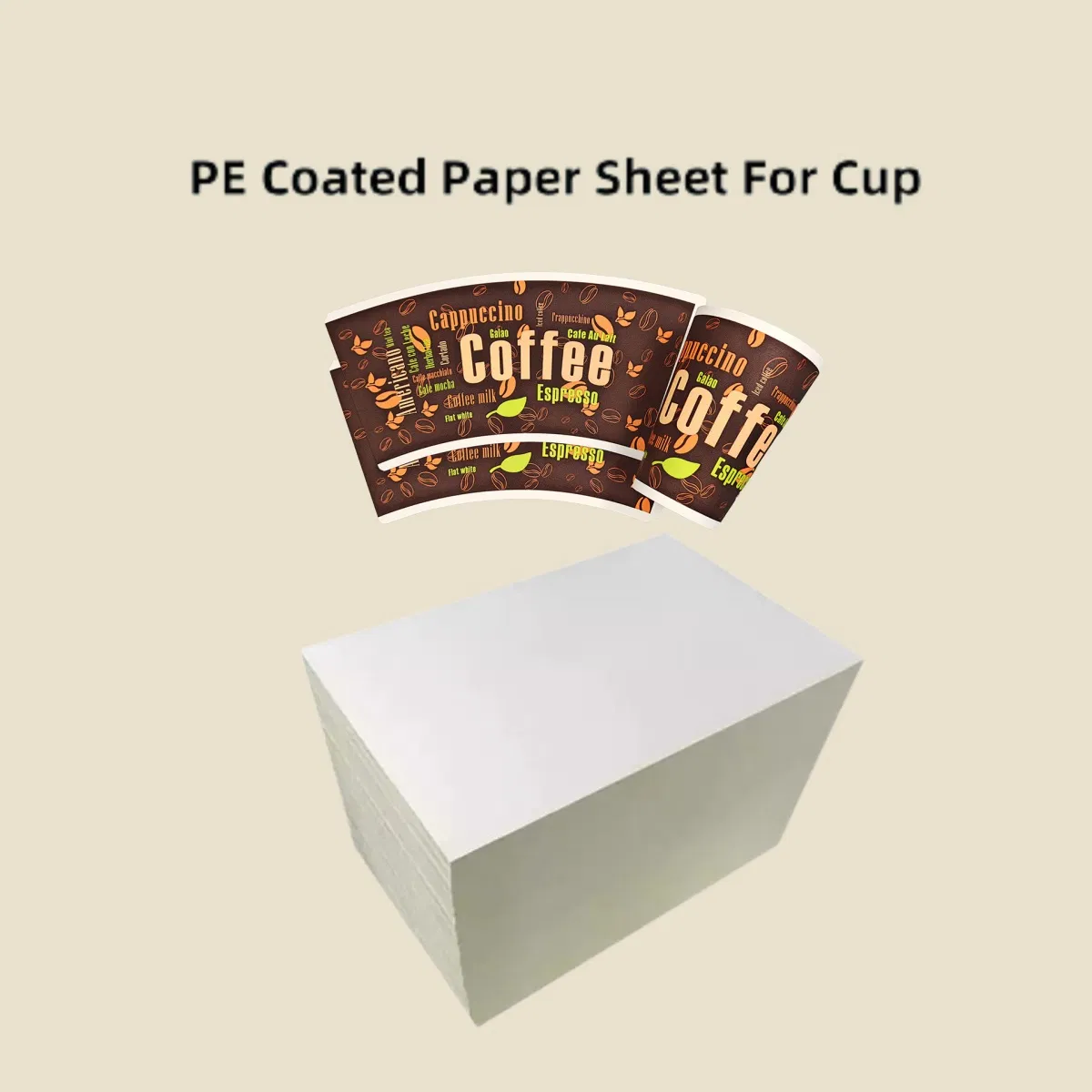 Sheets Cup Paper Raw Materials Disposable Paper Cup Blank White