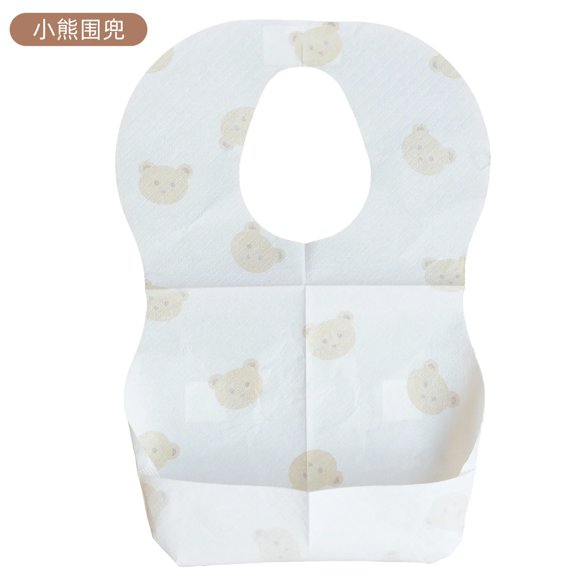 Customized OEM 20 PCS Individually Wrapped 3 Layers Leakproof Disposable Baby Apron Bibs for Infants Feeding Travel