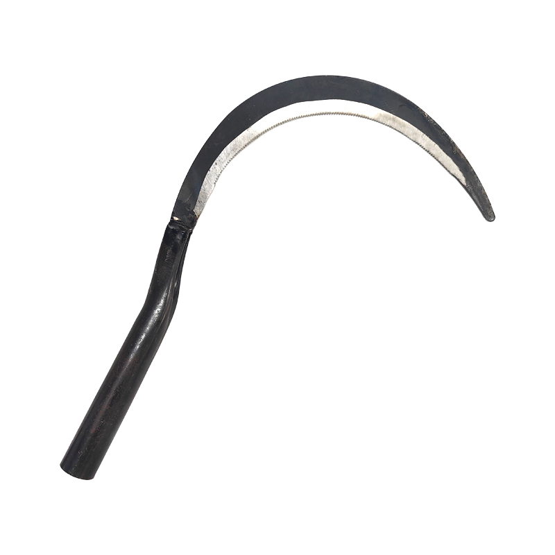 Farm Tools for Household Mowing and Wheat Cutting Iron Handle Sawtooth Sickle
