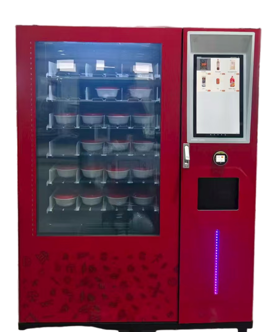 Factory Fully Automatic Microwaved Frozen Hot Food Vending Machine for Pre-Made Food
