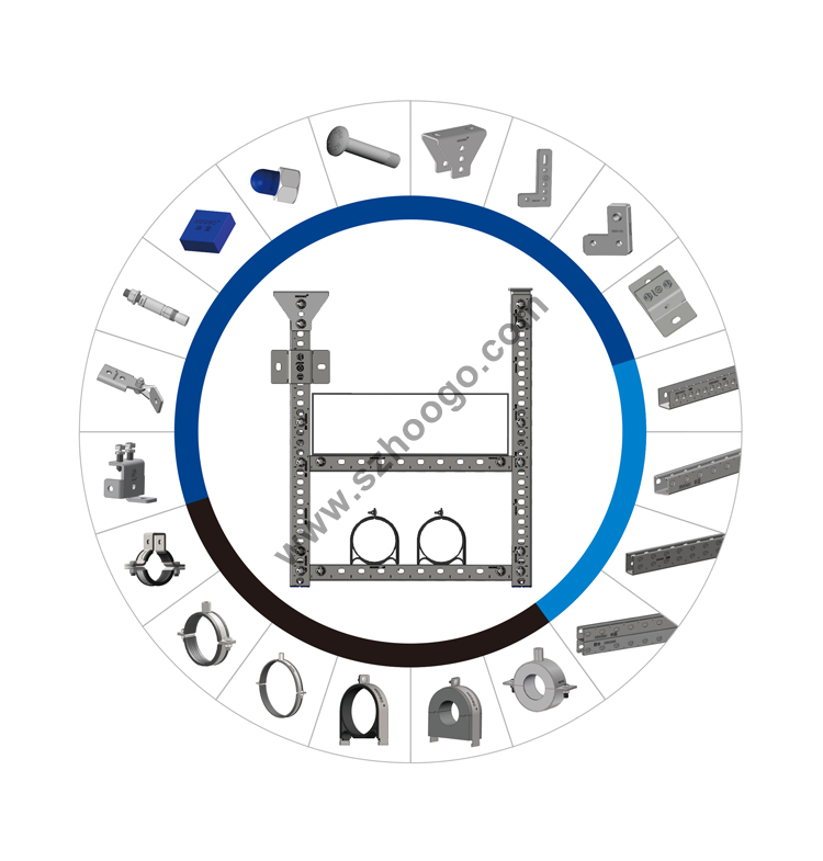 Hot Sale Slotted Channel Galvanized U-Shape Strut Channel Air Ducts Support