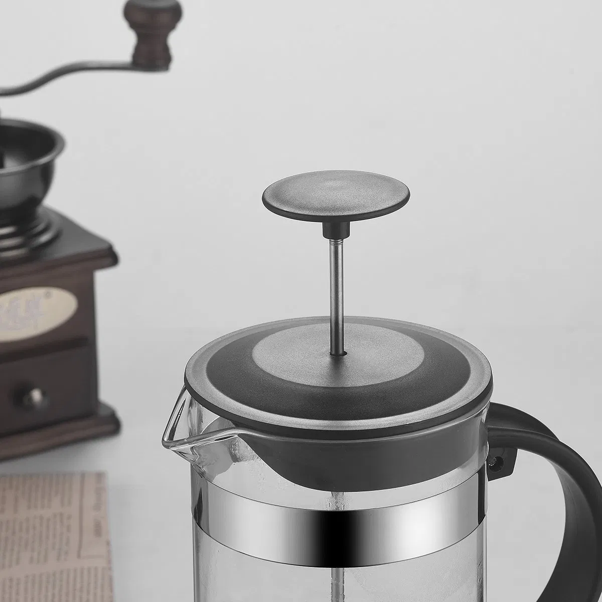 Френч-пресс для кофе из боросиликатного стекла