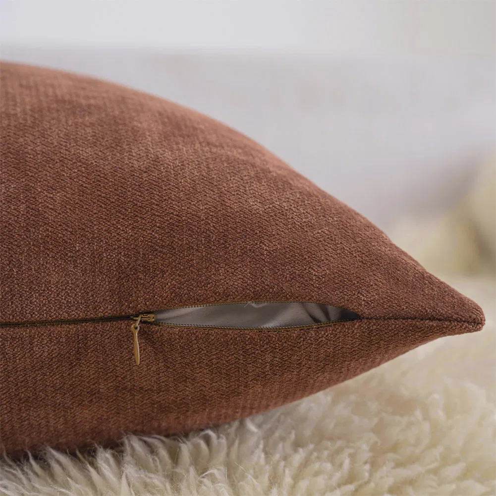 Couch Throw Pillow Covers 18X18 Inch Decorative Pillow Covers Soft Chenille Solid Dyed Spring Pillow Covers for Sofa Bed Living Room