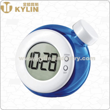 Funny Practical Plastic Water Powered Desk Clock with Alarm Function