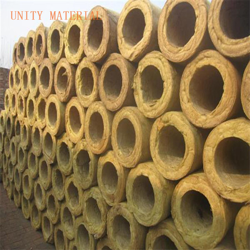 Isolation Mineral Rock Wool Wrapped Steel Pipe for Thermal Insulation Making Machine Steam Supply