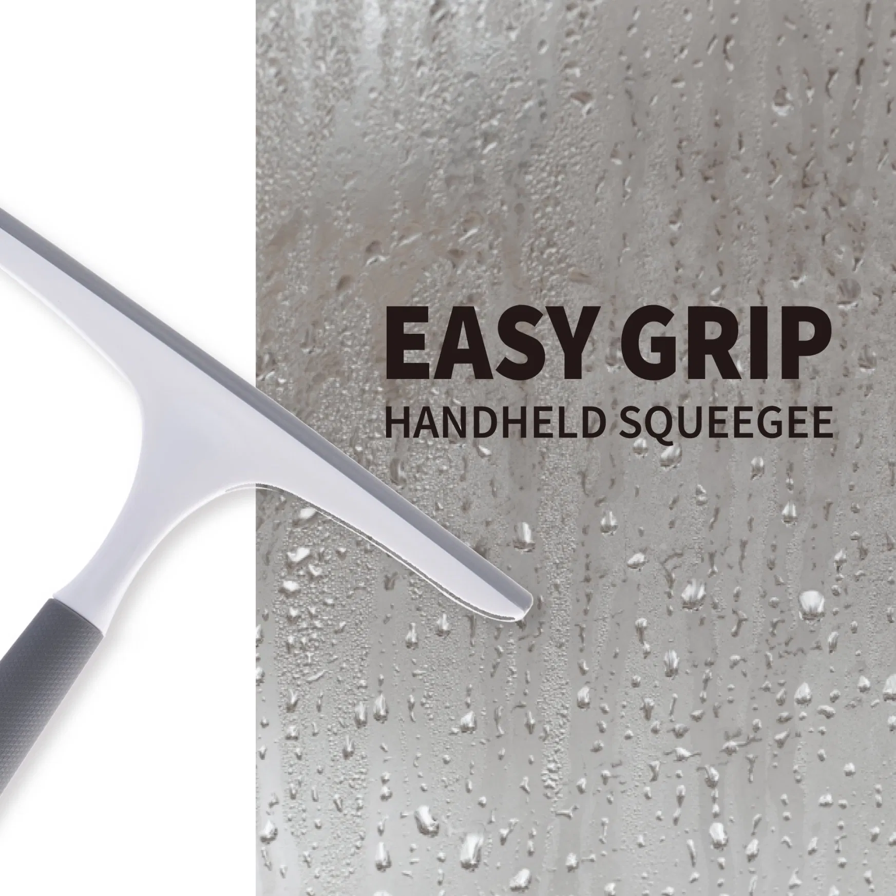 New Custom with Handle Light-Duty Cleaning Floor Wiper Squeegee White Color