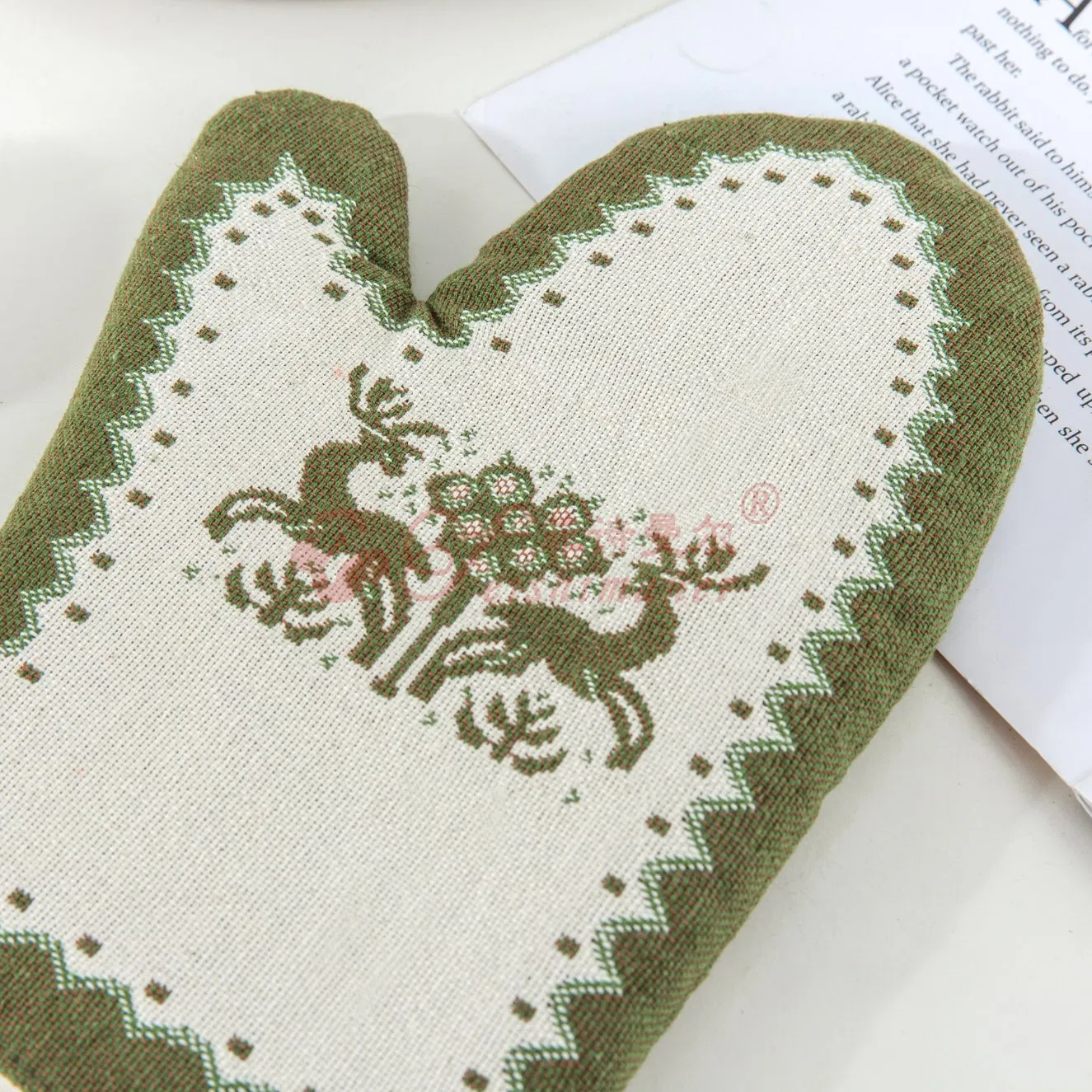 Kitchen Baking Heat Resistant Cooking Gloves Kitchen Cooking BBQ Grilling Oven Mitts