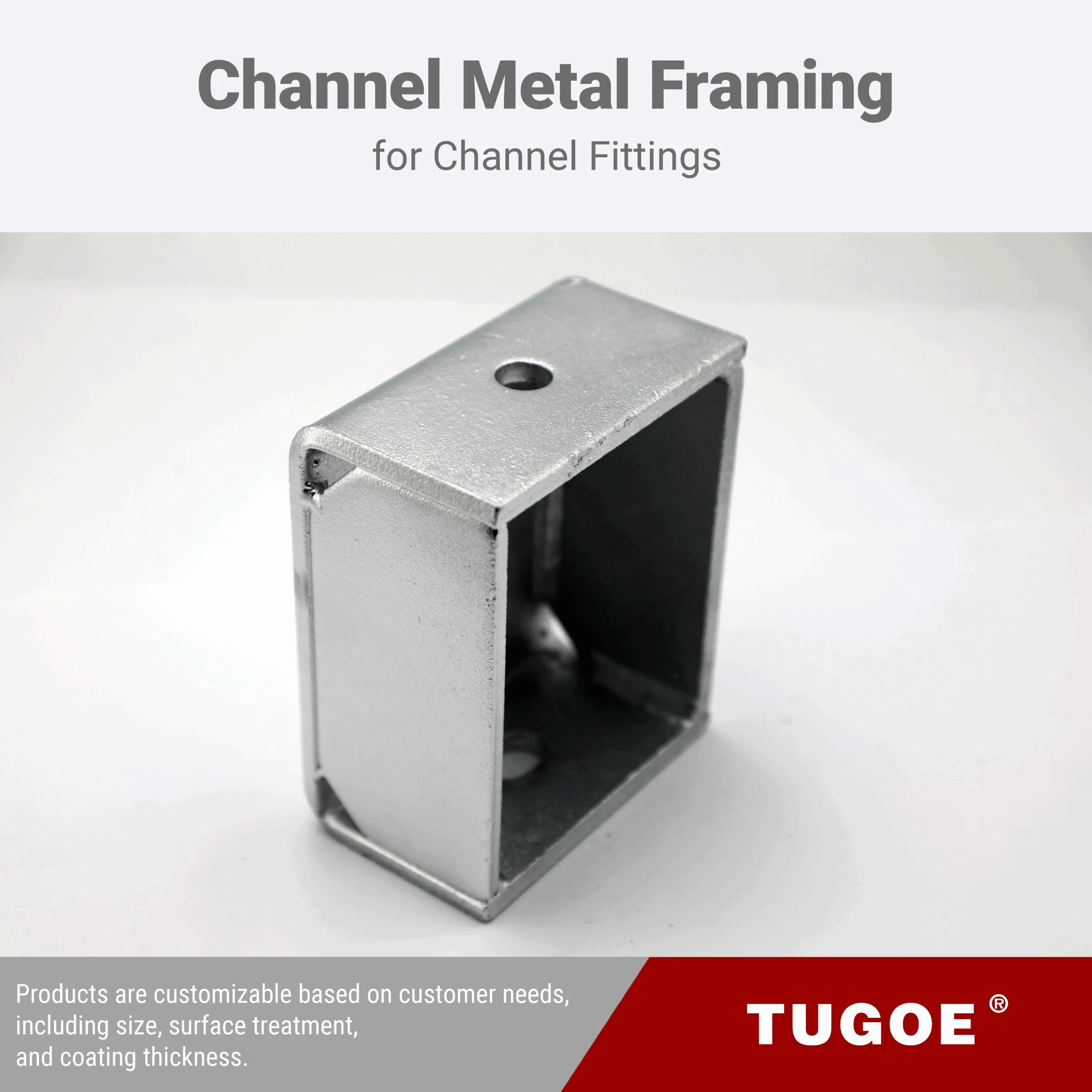 Wholesale Heavy Duty Electro Galvanized Square Adjusting Fittings Steel C Channel