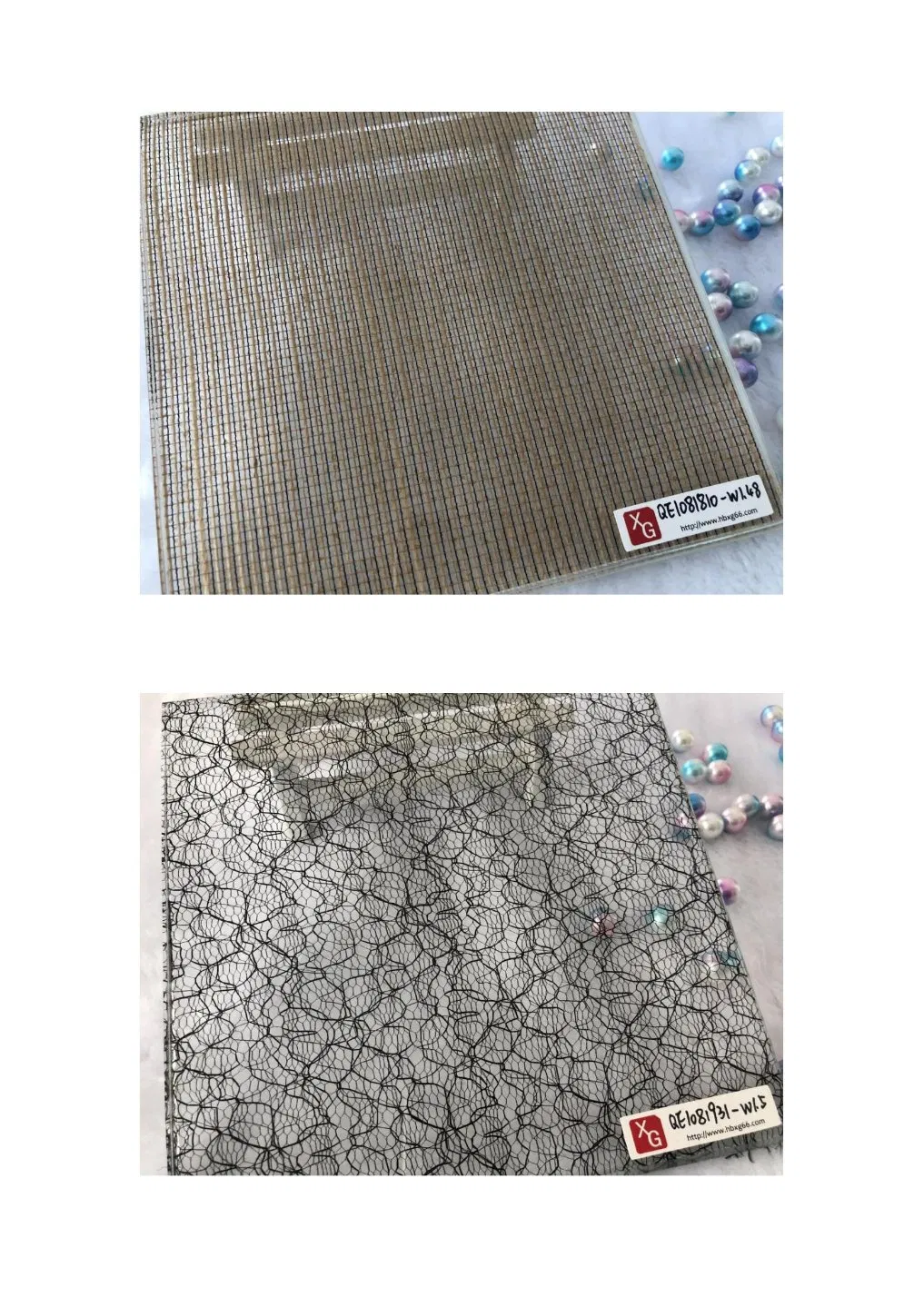 Stainless Steel Glass Architectural Decorative Laminated Glass with Metallic Cloth Wire Cloths Fabrics